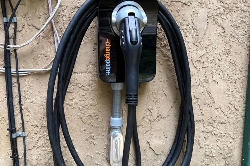 a pressure washer is hooked up to a bicycle wheel at Twin Creeks Lodge by AvantStay 33 Acre Retreat in Brevard