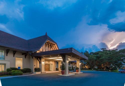 a rendering of the front of a hotel at Taal Vista Hotel in Tagaytay