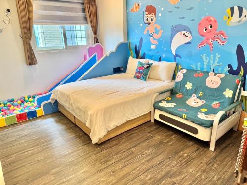 Ein Bett oder Betten in einem Zimmer der Unterkunft Little Apple B&B