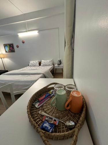 Postel nebo postele na pokoji v ubytování Nimo Homes