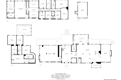 a floor plan of a house at River House by AvantStay Historic Secluded Estate on the Hudson River w Pool Sleeps 24 in Hudson