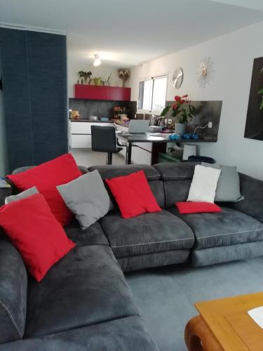 Χώρος καθιστικού στο Chambre No1
