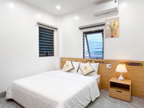 Katil atau katil-katil dalam bilik di Thuy Anh Hotel