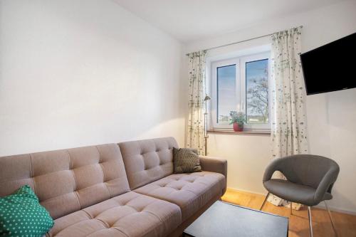TV a/nebo společenská místnost v ubytování Haus am Hof