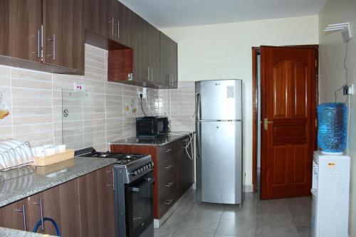 Kuchyň nebo kuchyňský kout v ubytování Ecostay 3bedroom ground floor