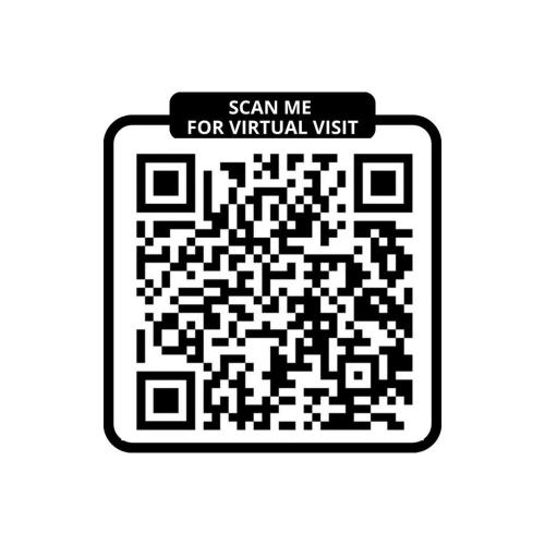 un code qr noir et blanc avec un signe me scanner pour une visite virtuelle dans l'établissement 362 Suite Lafayette - Superbe Appartement à Paris, à Paris