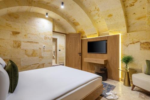 TV a/nebo společenská místnost v ubytování Mare Cappadocia