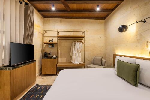 TV a/nebo společenská místnost v ubytování Mare Cappadocia