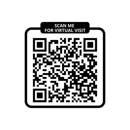 un code qr noir et blanc avec un signe me scanner pour une visite virtuelle dans l'établissement 270 Suite Haute - Superb apartment in Paris., à Paris