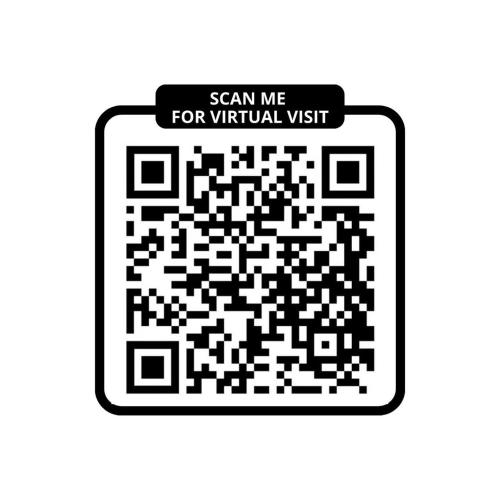 un code qr noir et blanc avec un signe me scanner pour une visite virtuelle dans l'établissement 268 Suite Ville - Superb apartment in Paris, à Paris
