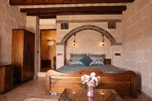 Cama o camas de una habitación en Cappadocia Inn Cave Hotel