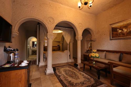 Zona de estar de Cappadocia Inn Cave Hotel