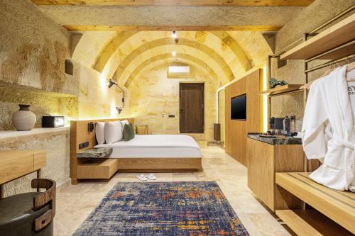 Postel nebo postele na pokoji v ubytování Mare Cappadocia