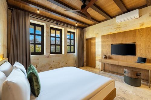TV a/nebo společenská místnost v ubytování Mare Cappadocia