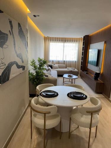 Χώρος καθιστικού στο Appartement Casablanca Ghandi