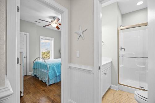 Koupelna v ubytování Sea Cabbage