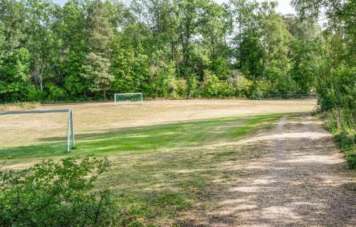 a soccer field with a goal in the middle of it at 2 Bedroom Lovely Home In Mariefred in Mariefred