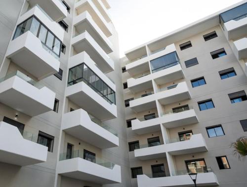 El edificio en el que está el departamento