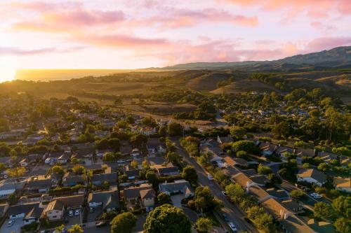 an aerial view of a suburb with houses at Goleta Getaway by AvantStay Private Backyard 1.5mi to the Beach in Santa Barbara