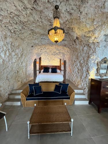Posezení v ubytování Casa Cueva Las Varas