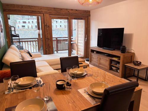 Les Gets: Appartement 2 ch. avec terrasse et WIFI, proche centre et pistes