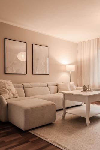 Posezení v ubytování Bari Apartament
