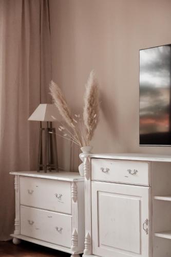 TV a/nebo společenská místnost v ubytování Bari Apartament