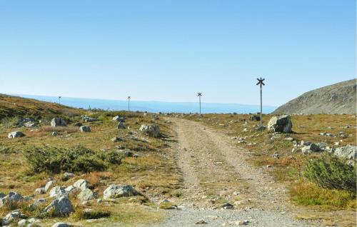 a dirt road in the middle of a field at Gorgeous Home In Idre With Sauna in Idre