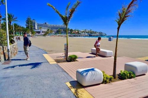 Primera línea de playa, apartamento completo