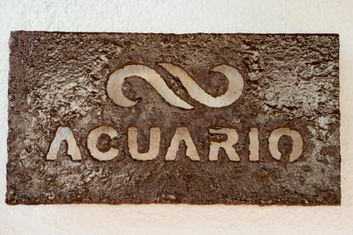 a chocolate cake with the word avalaho on it at Refugio de piedra - Troncones in Troncones