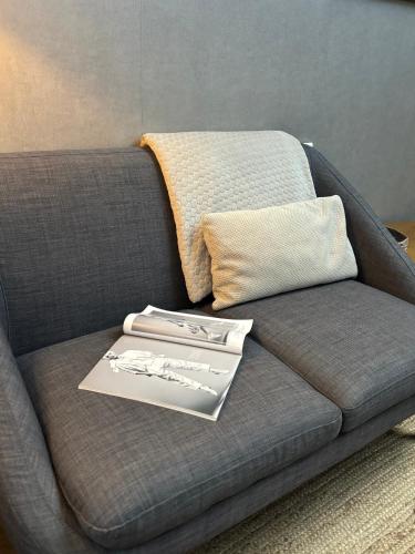 Ein Sitzbereich in der Unterkunft Guesthouse de Loft