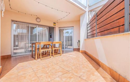 Katil atau katil-katil dalam bilik di 3 Bedroom Lovely Apartment In La Ràpita