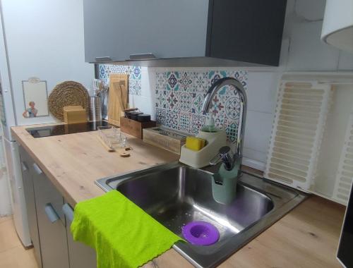 Kuchyň nebo kuchyňský kout v ubytování Olivia