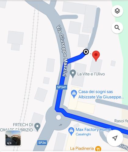 a map of the location of la vie puente at AlysNest in Albizzate