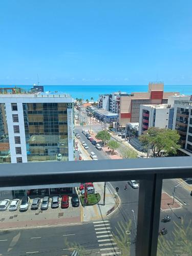 a view of a city from a balcony at WAY Tambáu - Pé na Areia in João Pessoa