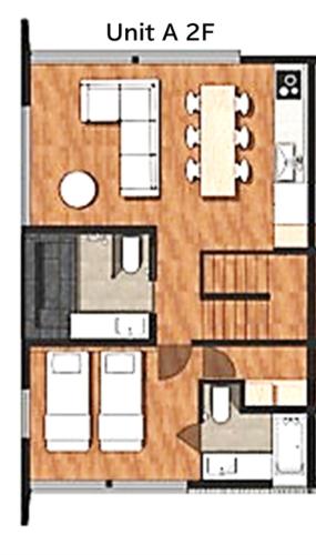 a floor plan of a building with at AOYAMA VILLA in Kombu