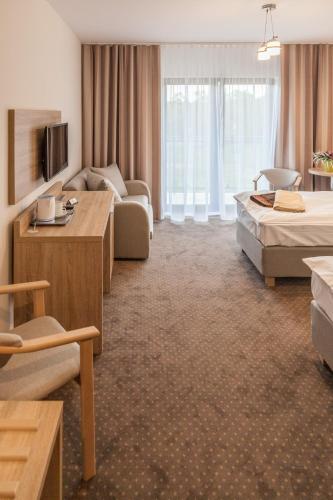 TV a/nebo společenská místnost v ubytování Sunset Spa