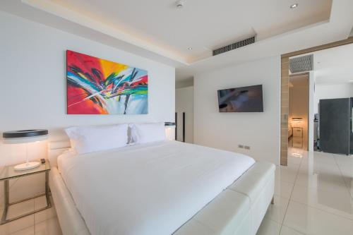 Cama o camas de una habitación en Kata Beach TheView luxurious Condonomium