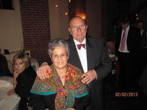 a man and woman posing for a picture at a party at Sax Barisano in Matera