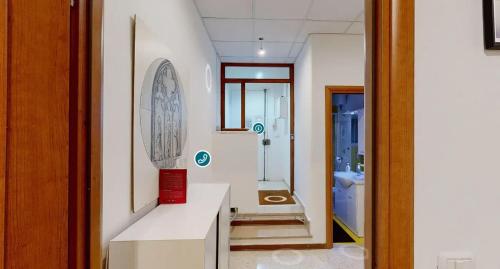 a bathroom with a sink and a toilet in it at Apartment 50 m² in Cosenza with wifi and air conditioning in Cosenza