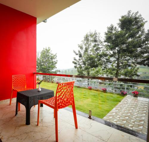 Balkón nebo terasa v ubytování Coastal Grand Resorts - Akshaya