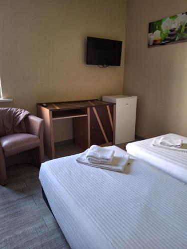 Katil atau katil-katil dalam bilik di Sleep & Go Blankenberge