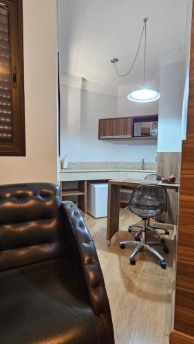 Kuchyň nebo kuchyňský kout v ubytování Firenze Hotel Votuporanga