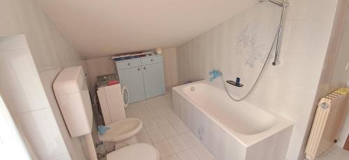 Koupelna v ubytování Apartament Averara