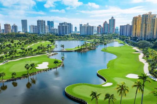 a view of the golf course at theriott coronado resort spa at JW Marriott Miami Turnberry Resort & Spa in Aventura