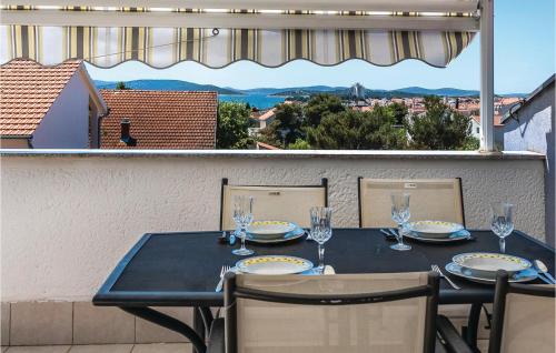 Balkón nebo terasa v ubytování Two-Bedroom Apartment In Vodice