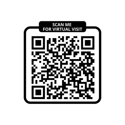 un code qr noir et blanc avec un signe me scanner pour une visite virtuelle dans l'établissement 315-Suite Pascal - Superb apartment in Paris, à Paris