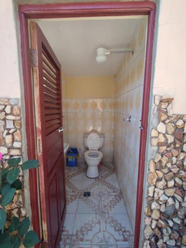 Koupelna v ubytování Hostal Inti Uma Kala