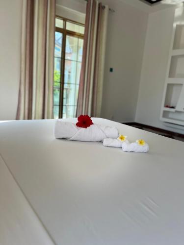 Letto o letti in una camera di Skyport villa