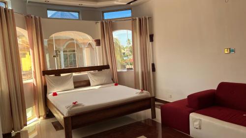 Letto o letti in una camera di Skyport villa